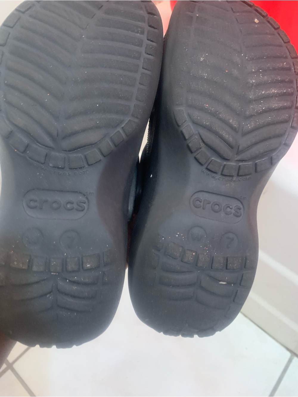 CROCS Kids Black Slip-On Clogs